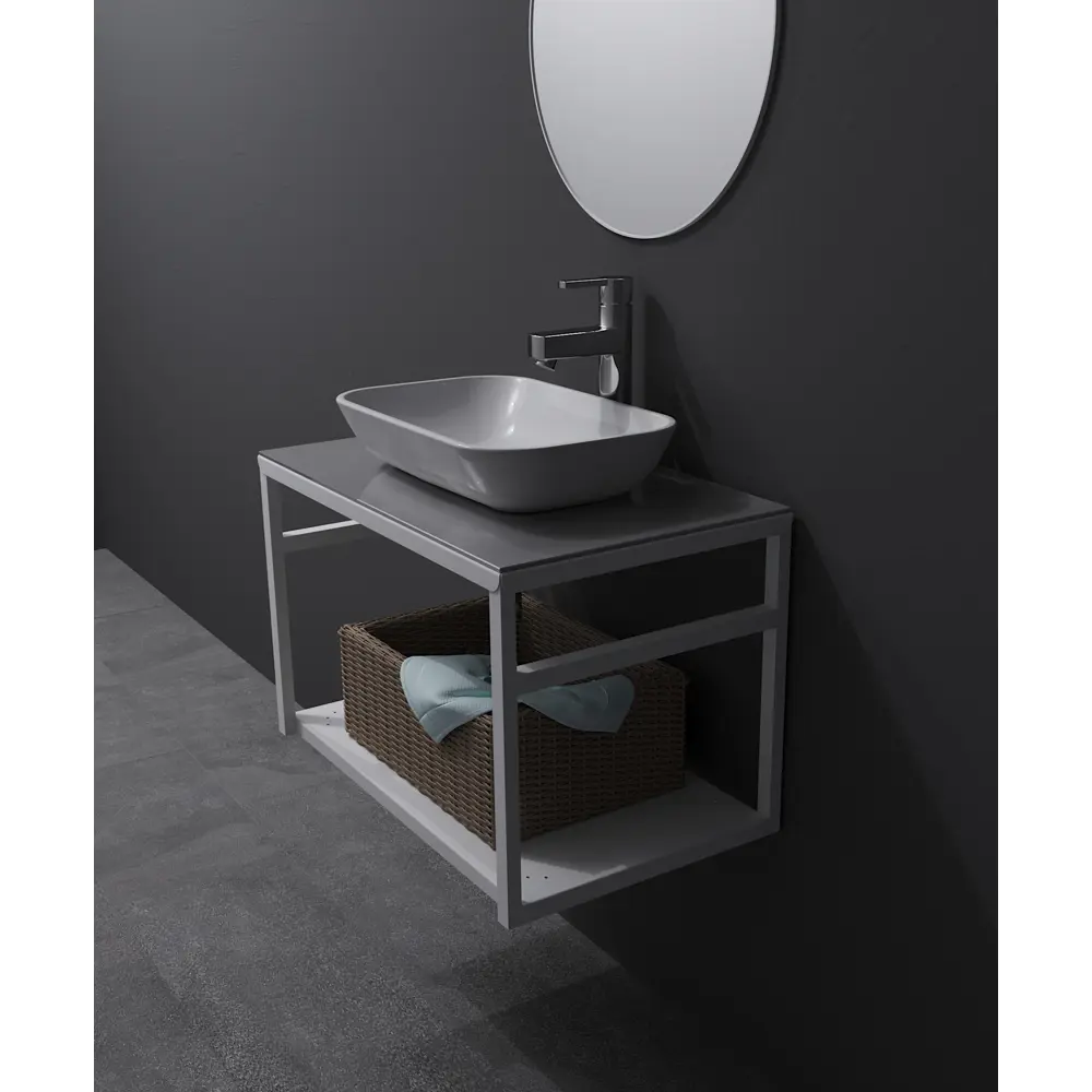 Santreyd Полка Ferro для раковины 60 см в матовом белом исполнении 82634409 STLM-0032387 - Вид №6