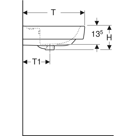 501.724.00.1 Накладная раковина Geberit Renova Plan Geberit  - Вид №4