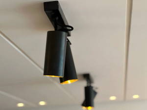 Регулируемая латунная потолочная лампа