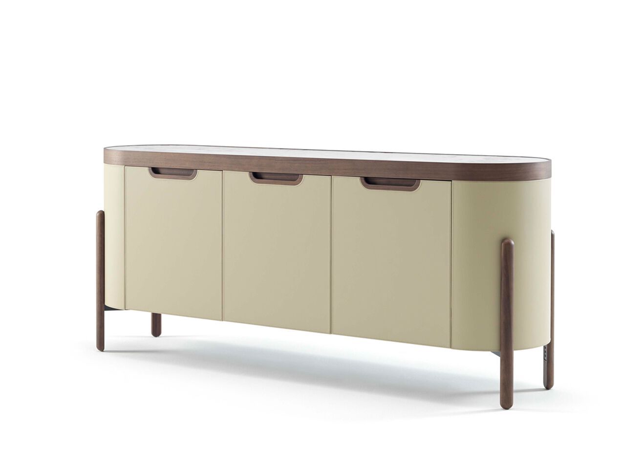 Шкаф с кожаной обивкой и встроенным освещением CEPPI Evergreen ARCH-00051499 - Вид №1