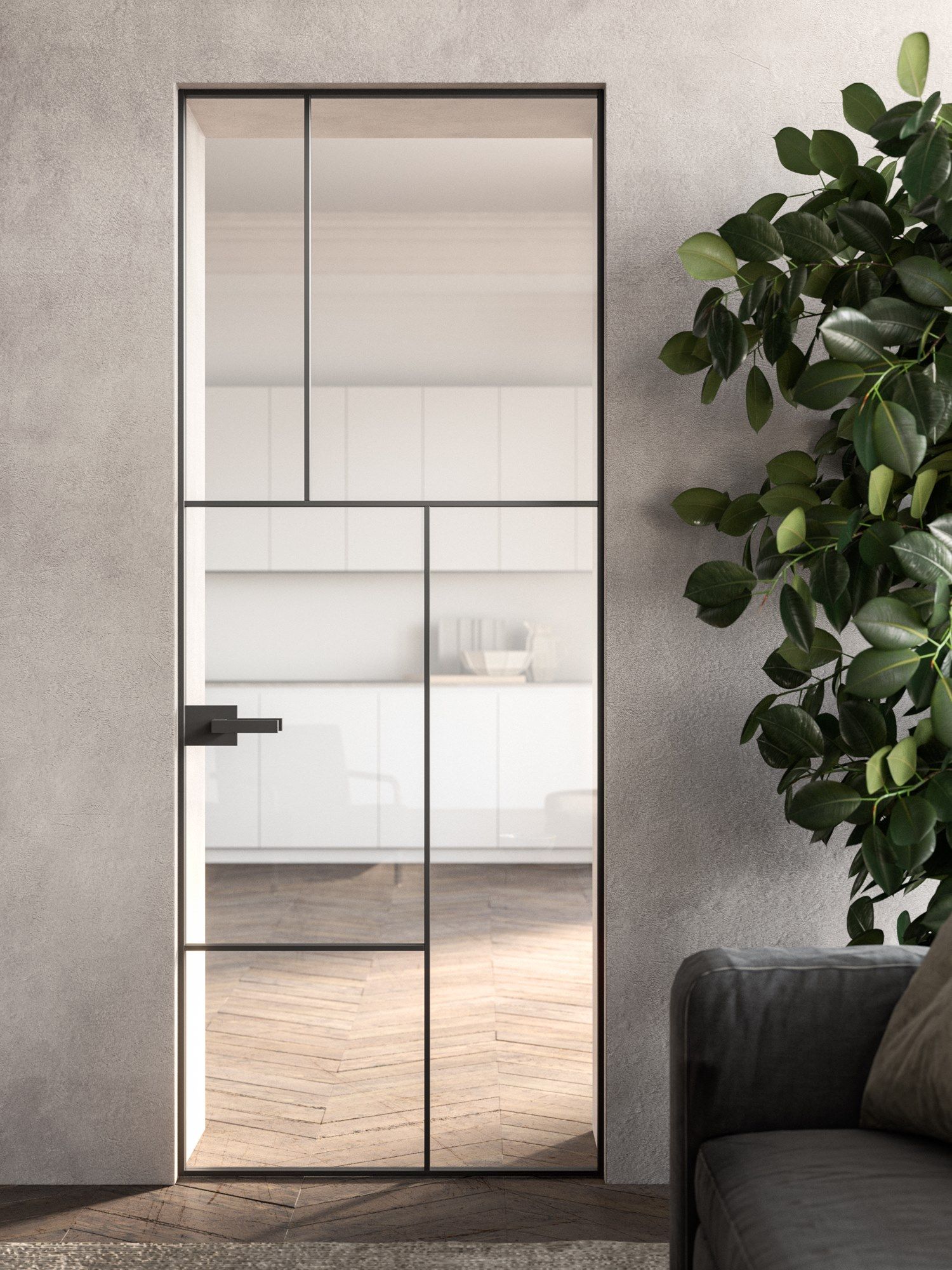 Стеклянная распашная дверь HenryGlass MANHATTAN ARCH-00048182 - Вид №5