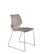 Uni 552 Стул со стальным каркасом салазок. Полипропиленовая оболочка. Et al. Uni