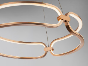 085602 Подвесной светильник Ø47 розовое золото Schuller Colette