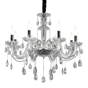 Подвесная люстра Omnilux Valledoria OML-70203-08 OMNILUX ДИЗАЙНЕРСКИЕ, VALLEDORIA 187104 Хром