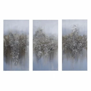Триптих в пастельных тонах 30х60 см серо-голубой Tomas Stern TOMAS STERN  00-3872626 Белый;голубой;разноцветный