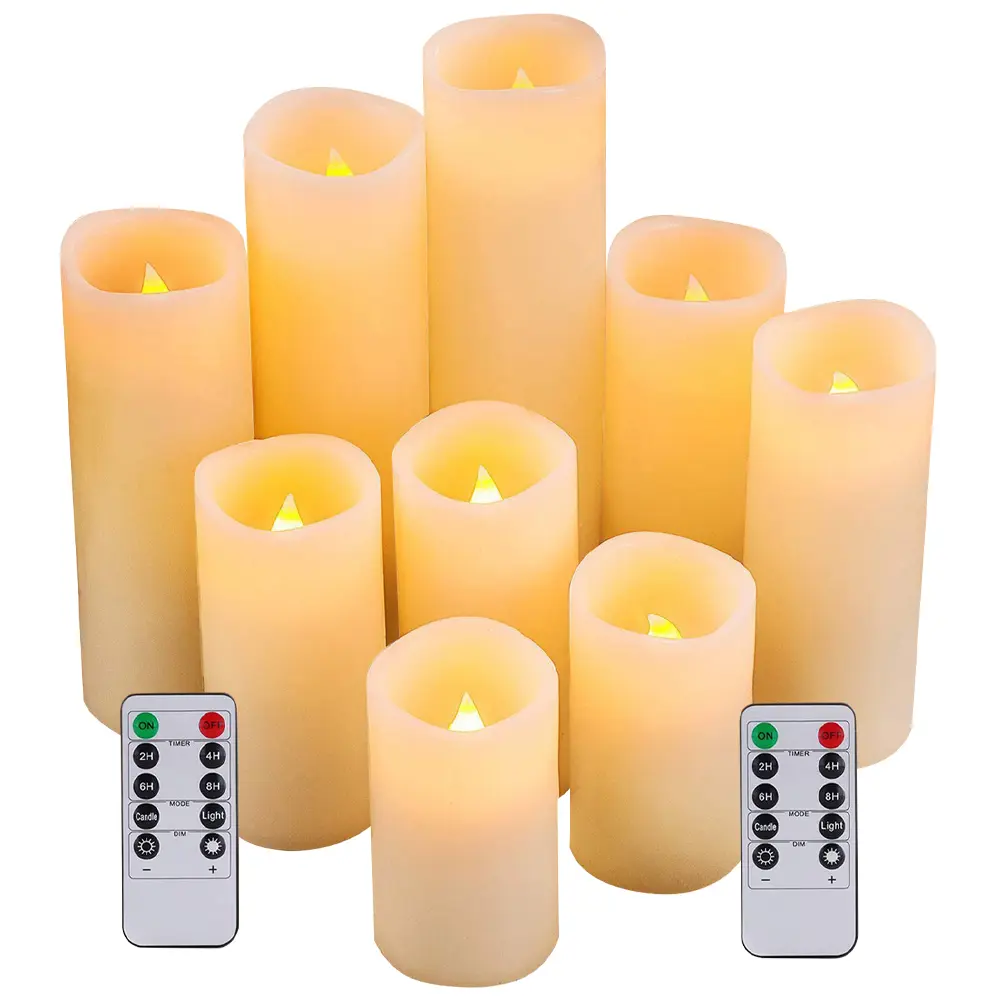 89378386 Набор свечей для дома 9 светодиодов 10 см белый 9 шт. STLM-1347063 Santreyd  - Вид №1