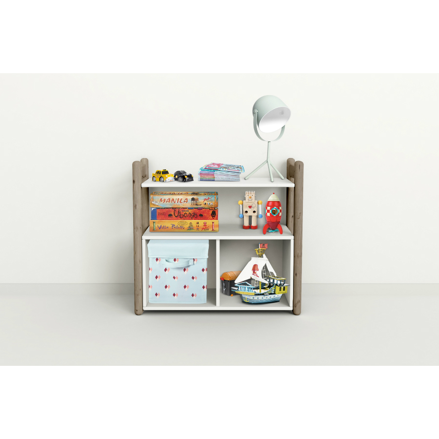 Гарнитур Mini A, 1 полка и 1 книжный шкаф, коричневый Flexa 812620314 - Вид №2