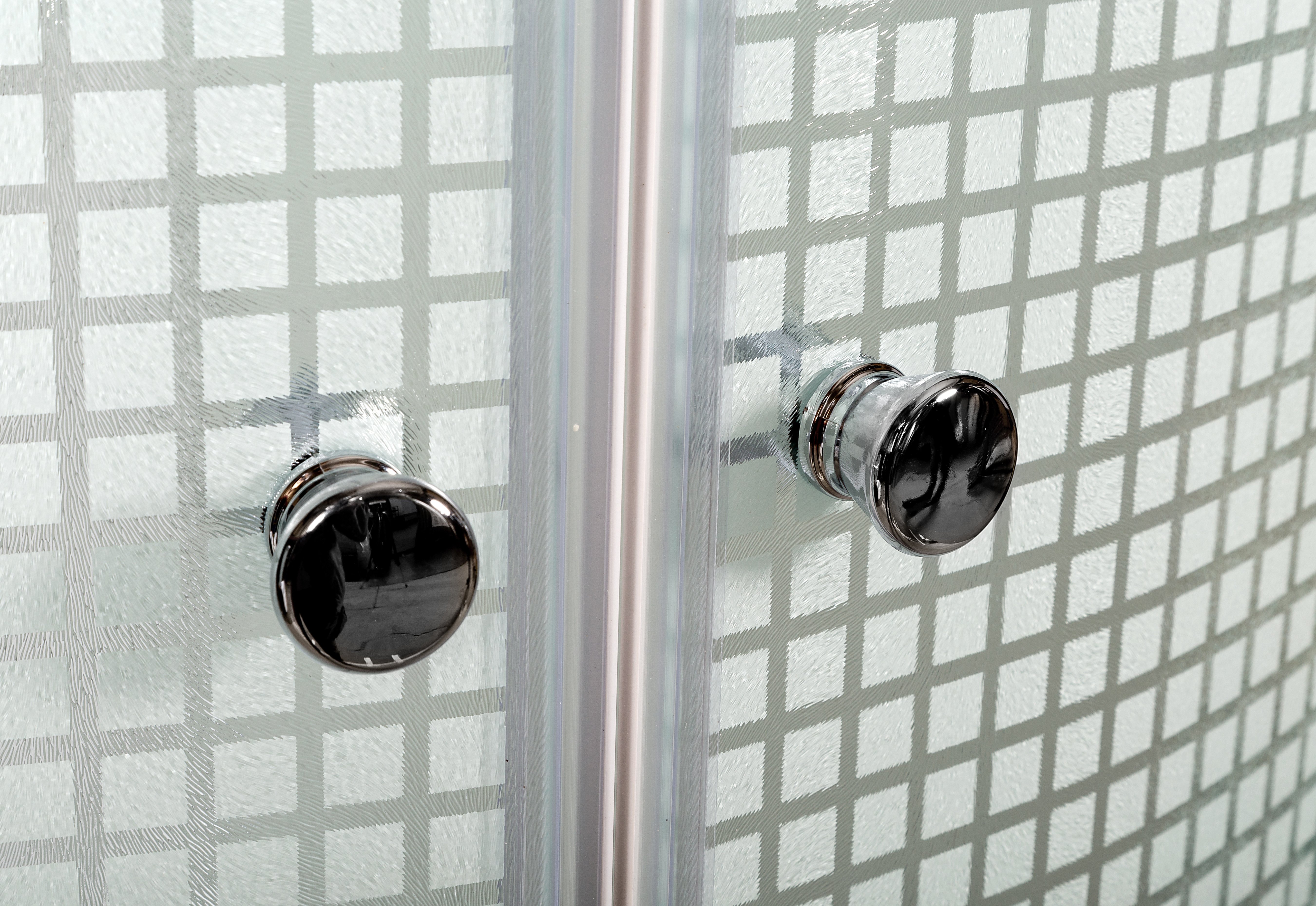 B01S+ эл. BLACK Душевая кабина DETO Серия В L 908 N без крыши - Вид №1