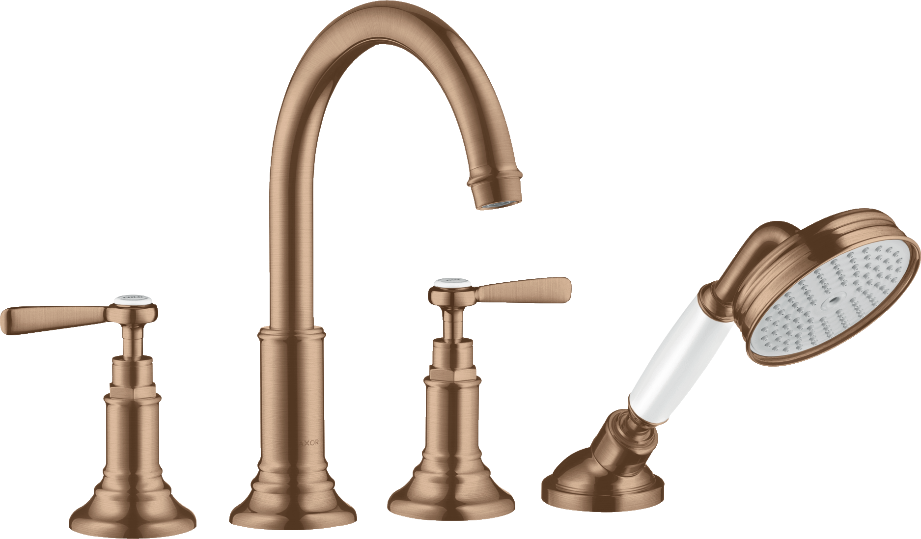 16554310 Смеситель для ванны на плитку на 4 отверстия с рычажными ручками AXOR MONTREUX