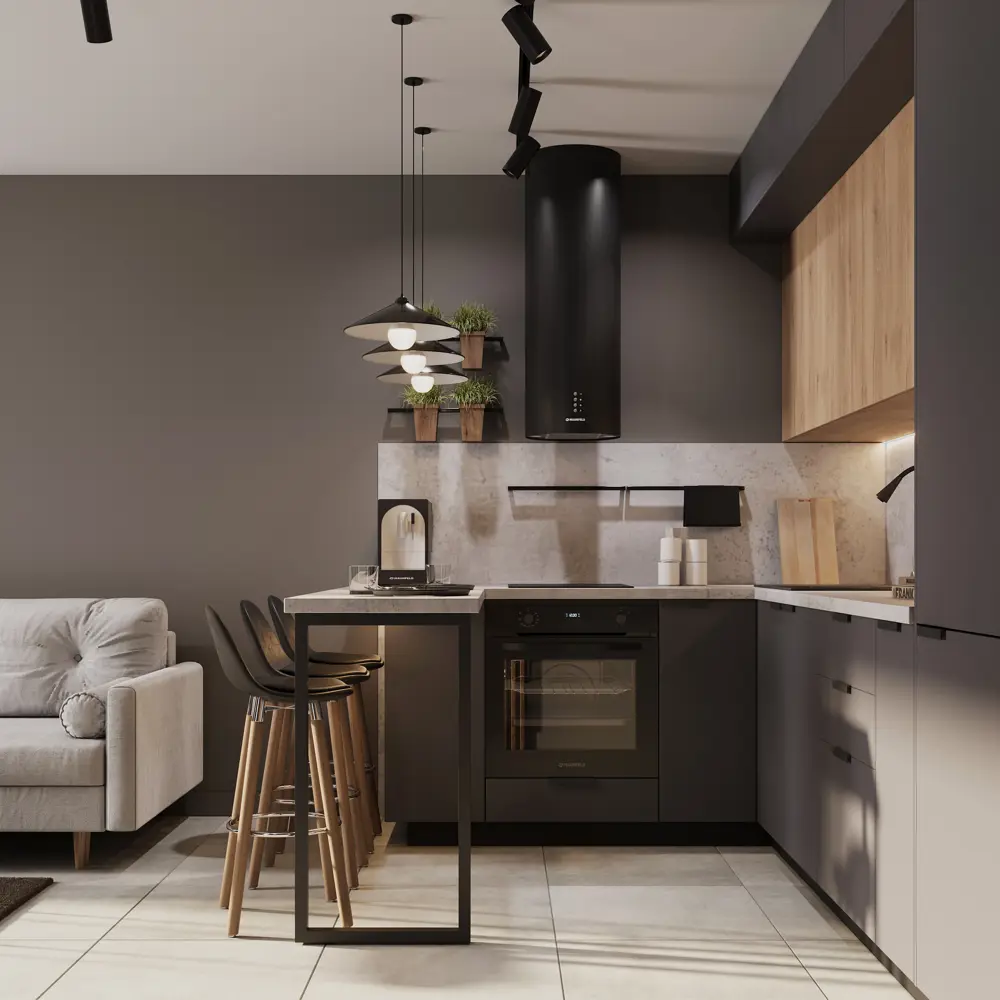 Карниз для кухонного шкафа DELINIA ID София грей 200 см - серый матовый 85837255 STLM-0876909 - Вид №11