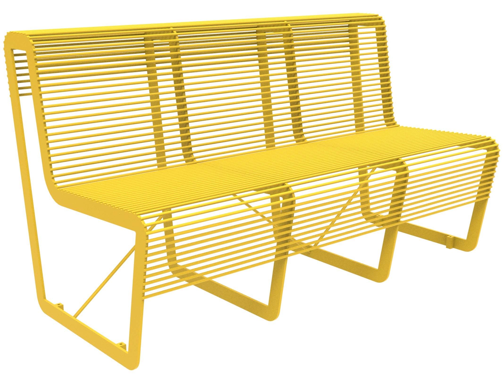 Оцинкованная стальная скамья со спинкой Lazzari Light ARCH-00099033 - Вид №3