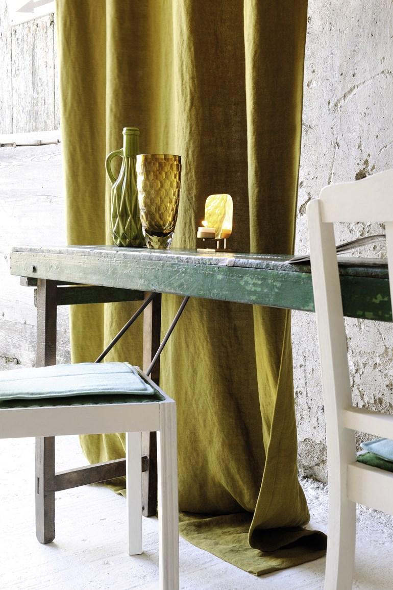 Élitis Однотонная льняная обивочная ткань sun-id-1471987 - Вид №4