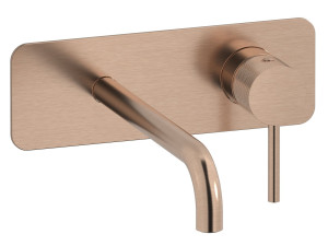 Настенный смеситель для раковины с 2 отверстиями и автоматическим сливом