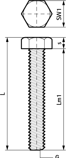 61480880 BIS Болты шестигранные (BUP1000) walraven  - Вид №1