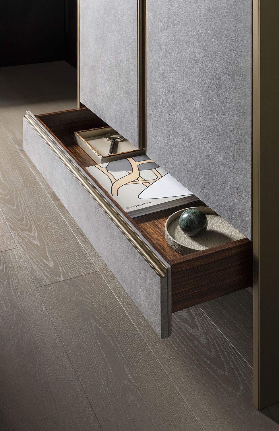 Деревянный сервант с кожаной обивкой OAK Metronome ARCH-00142312 - Вид №6