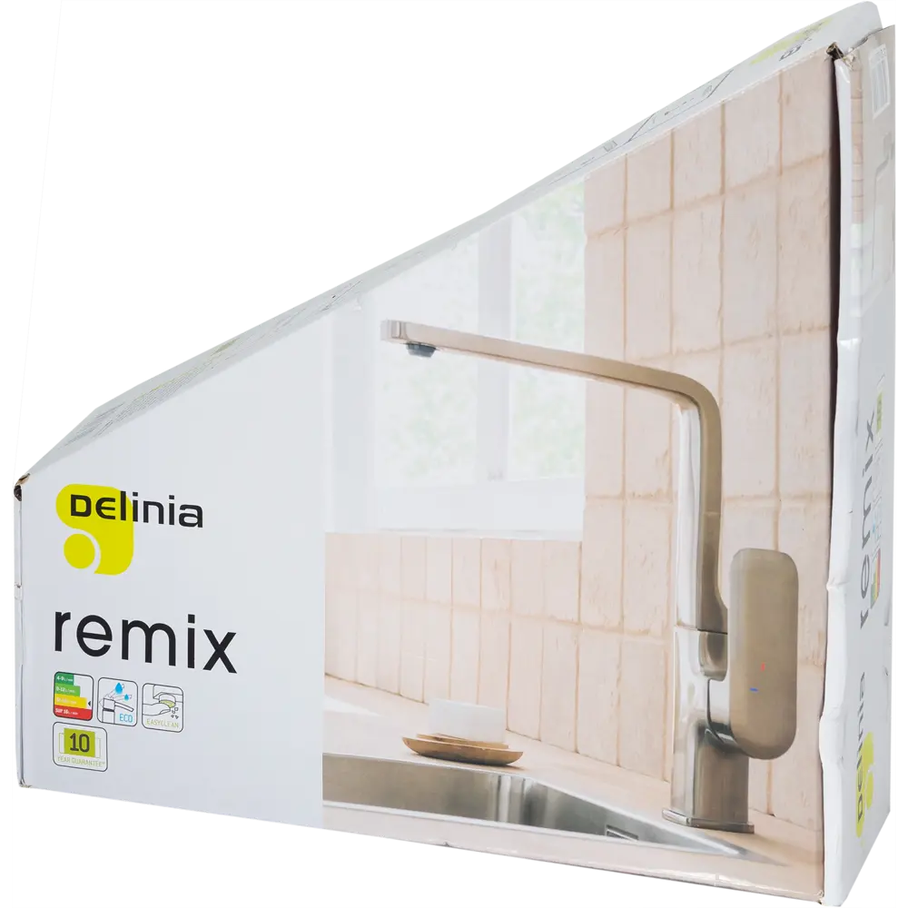 Смеситель для кухни Delinia Remix общая высота 28.1 см цвет никель STLM-2193338 - Вид №9
