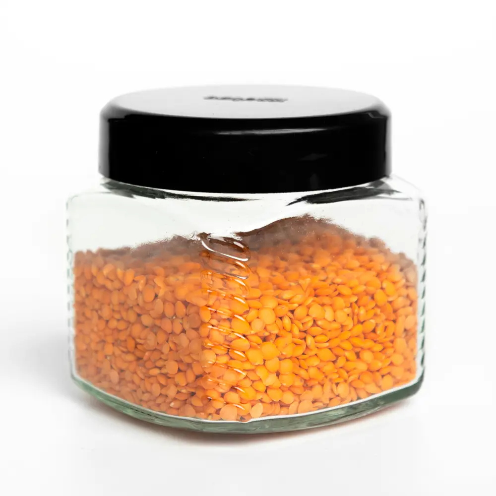 Банка для сыпучих продуктов Berossi Rondo 0.39 л стекло цвет черный STLM-2134631
