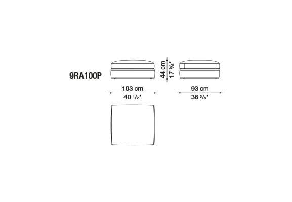 Угловой диван из ткани B&B Italia Ричард ARCH-00040927 - Вид №5