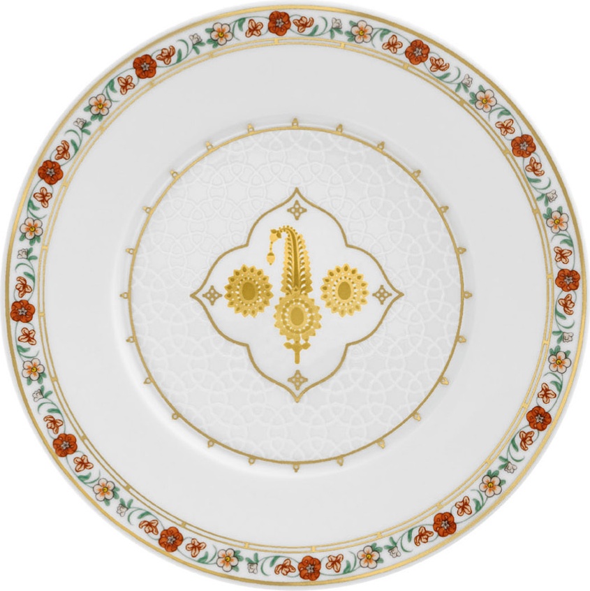 10543041 Furstenberg Тарелка десертная Furstenberg "Раджастан, Драгоценный камень" 16см Фарфор 