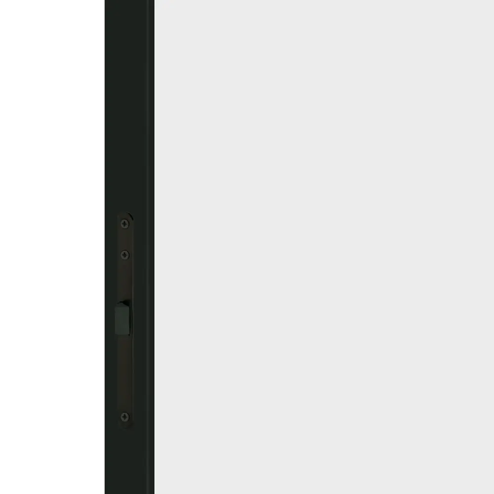 Дверь межкомнатная глухая с замком комплекте Invisible 90x230 см правая черная алюминиевая кромка цвет белый 89383097 STLM-2182093 VELLDORIS  - Вид №2