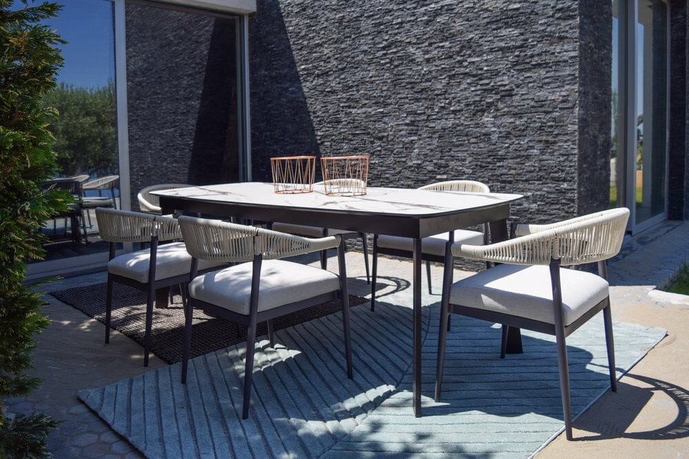 Алюминиевый садовый стул с подлокотниками ABLE MIRANDA ARCH-00071581 - Вид №4