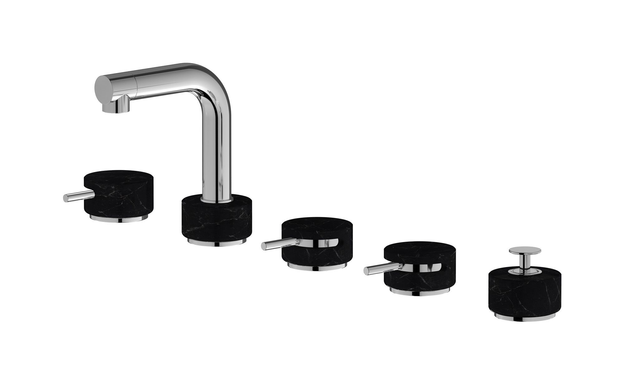 Смеситель для ванны с 5 отверстиями IB мрамор + мрамор Elle ARCH-00085878 - Вид №1