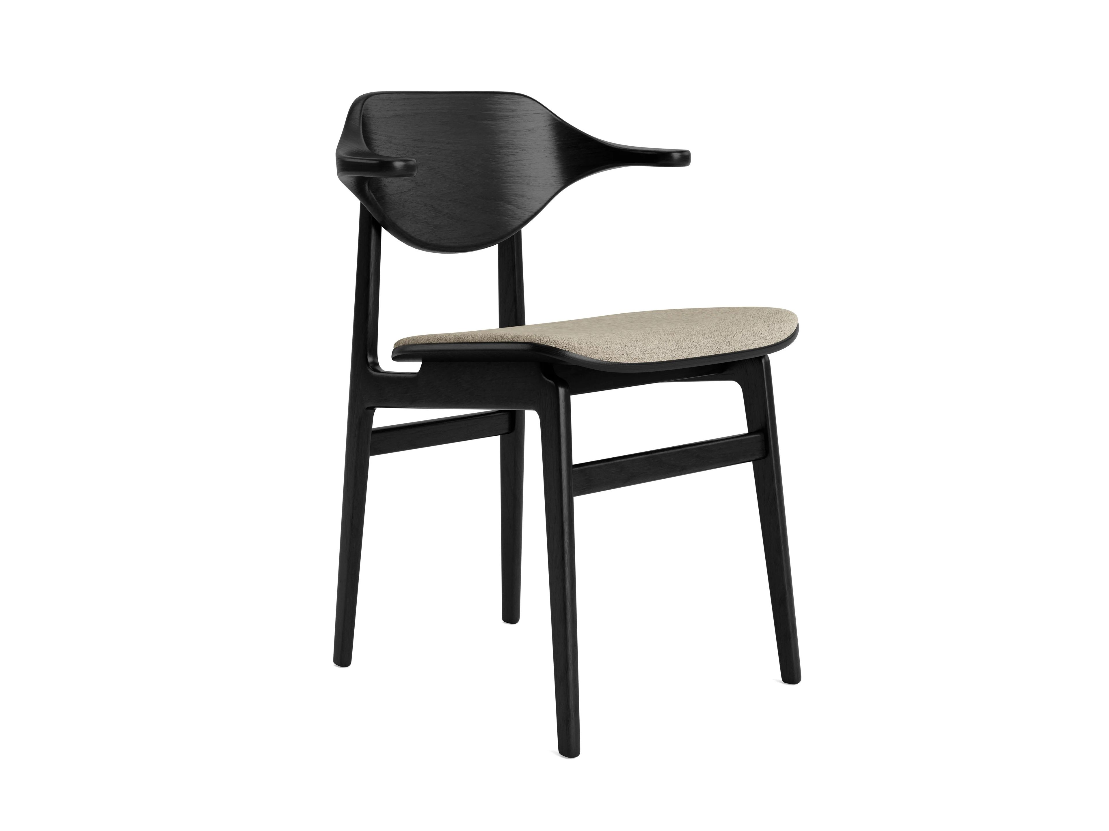 Дубовый стул со встроенной подушкой из ткани NORR11 Bufala ARCH-00030381