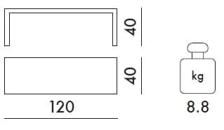 Прямоугольный журнальный столик из ПММА Kartell INVISIBLE SIDE ARCH-00014605 - Вид №9
