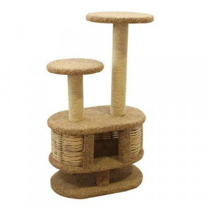 Т0039899 Домик для кошек ковролиновый «Моник» 65х40х117см ПУШОК