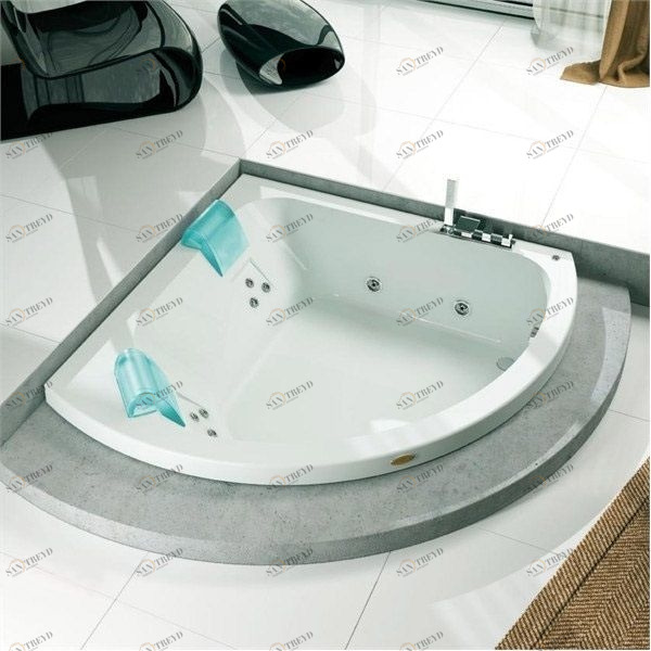 Ванна с гидромассажем "HYDRO TOP" Aquasoul Corner 155 встроенная 9443-700 Jacuzzi 9443700