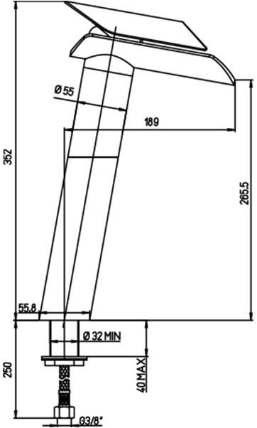 Paini Morgana 73PW205LHLL смеситель для раковины - Вид №1