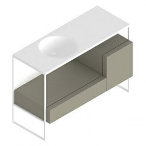 8MP303BITO Шкаф со структурой из металла Kos by Zucchetti Morphing