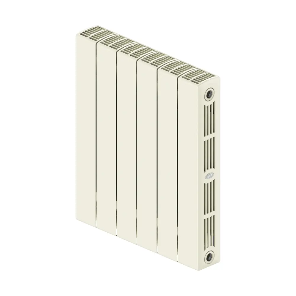 Радиатор секционный Rifar Supremo S50006RAL1015 500/90 6 секций боковое подключение биметалл бежевый 82560844 STLM-2093044 - Вид №1