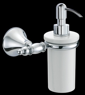 TM128 Дозатор для жидкого мыла, настенный, керамический 0,25 л bagno&associati TEMPO