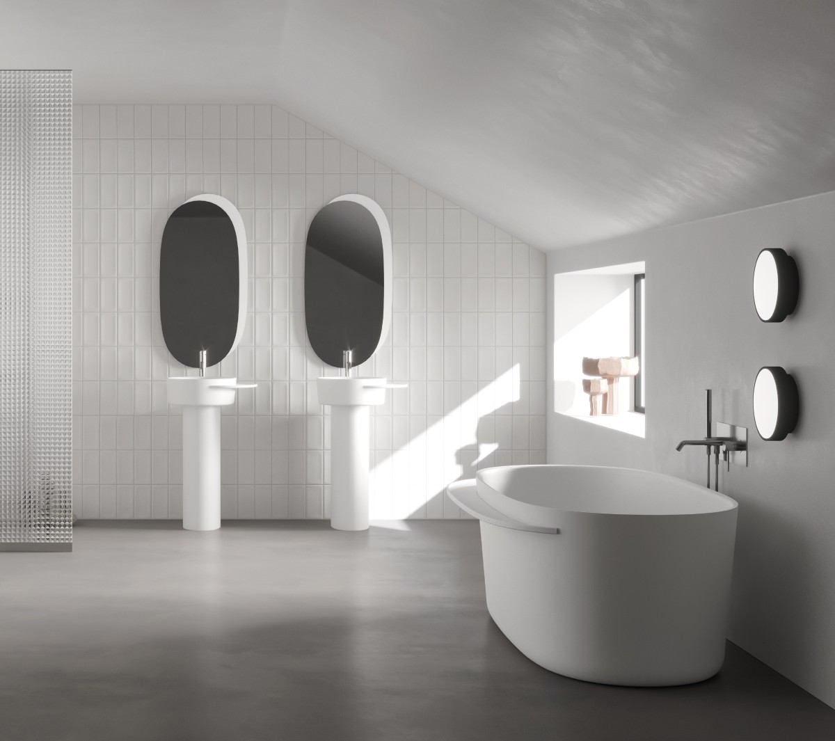 Ex.T Plateau L Настенное зеркало EXSPLPLAT/GREY - Вид №2