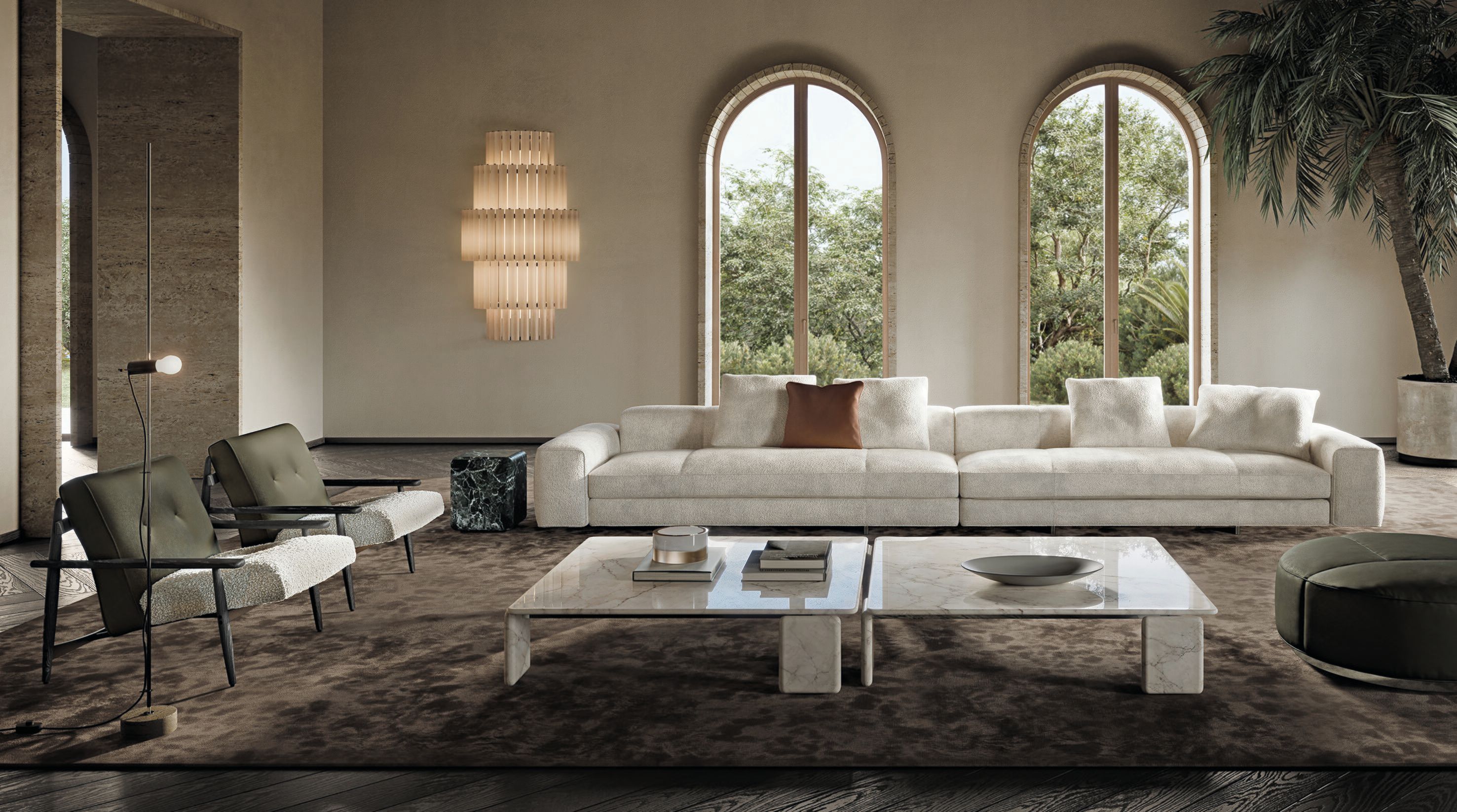 Модульный тканевый диван Minotti Yves ARCH-00127940 - Вид №11