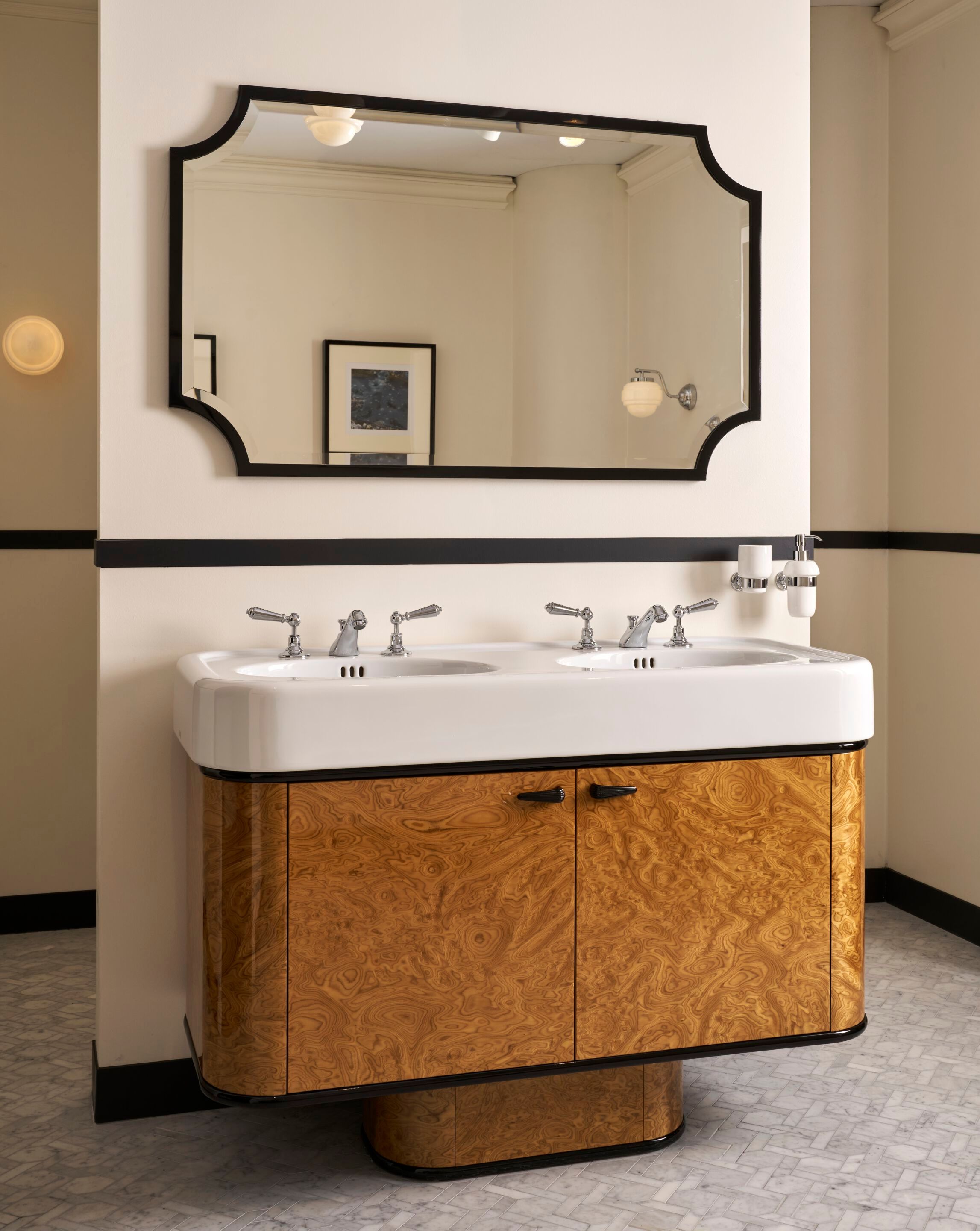 Деревянное зеркало с рамкой Devon&Devon LIBERTY ARCH-00139683 - Вид №2