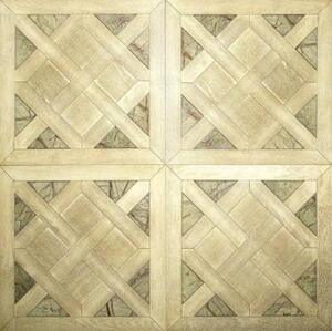 Модульный паркет Da Vinci С Камнем Дуб Любая на выбор с брашью (Текстурированная) 800х800 мм.