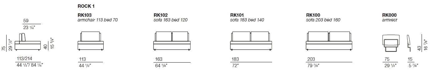 Bodema Диван-кровать из ткани sun-id-1391037 - Вид №11
