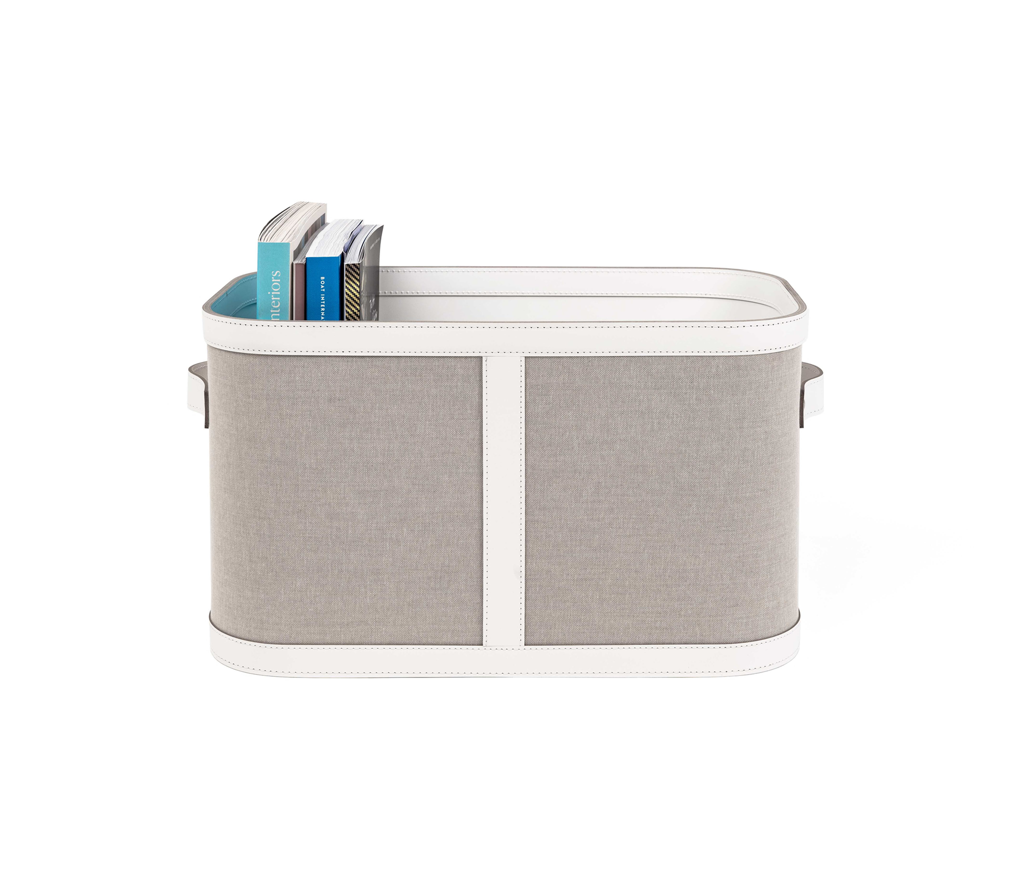 Маленькая корзинка Penelope с ручками - 45X25XH25 см / регенерированная кожа_манго Pinetti 00.4231.082.036 - Вид №3