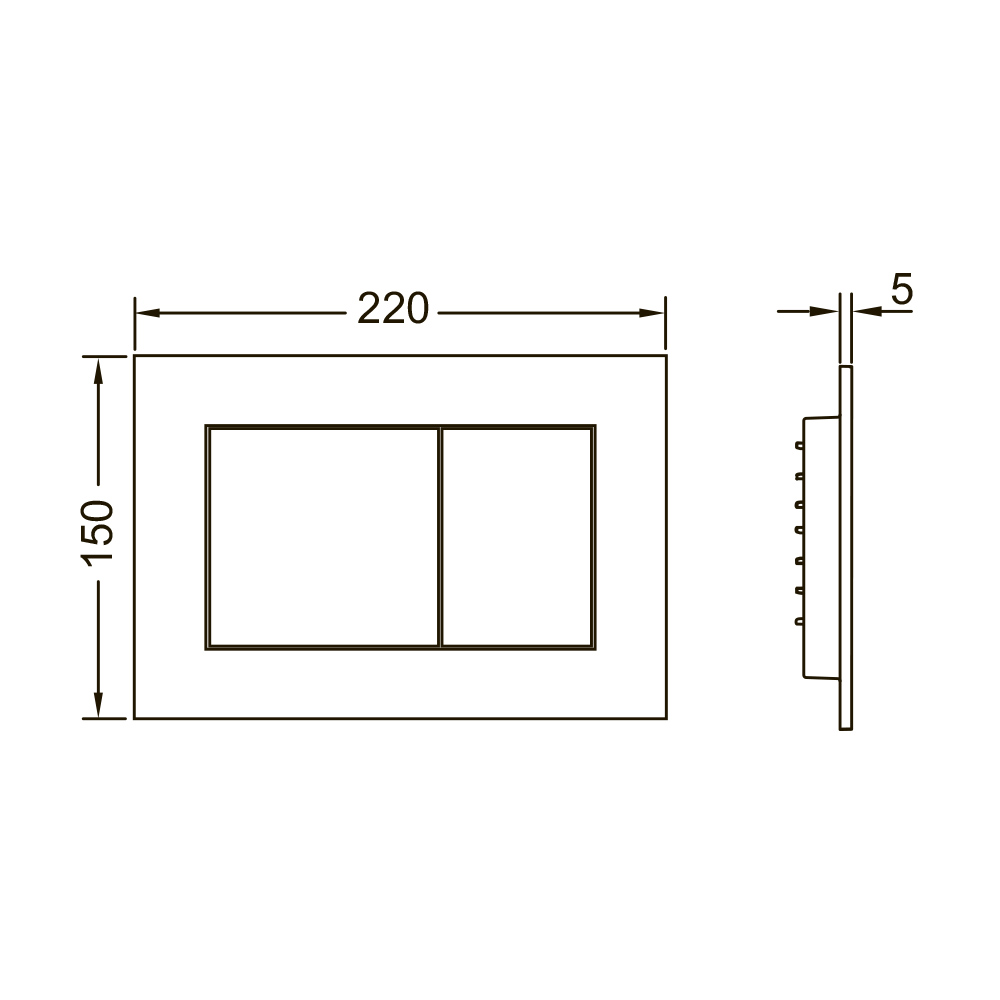 K440407 Комплекты из инсталляций и панелей смыва Tece  - Вид №4