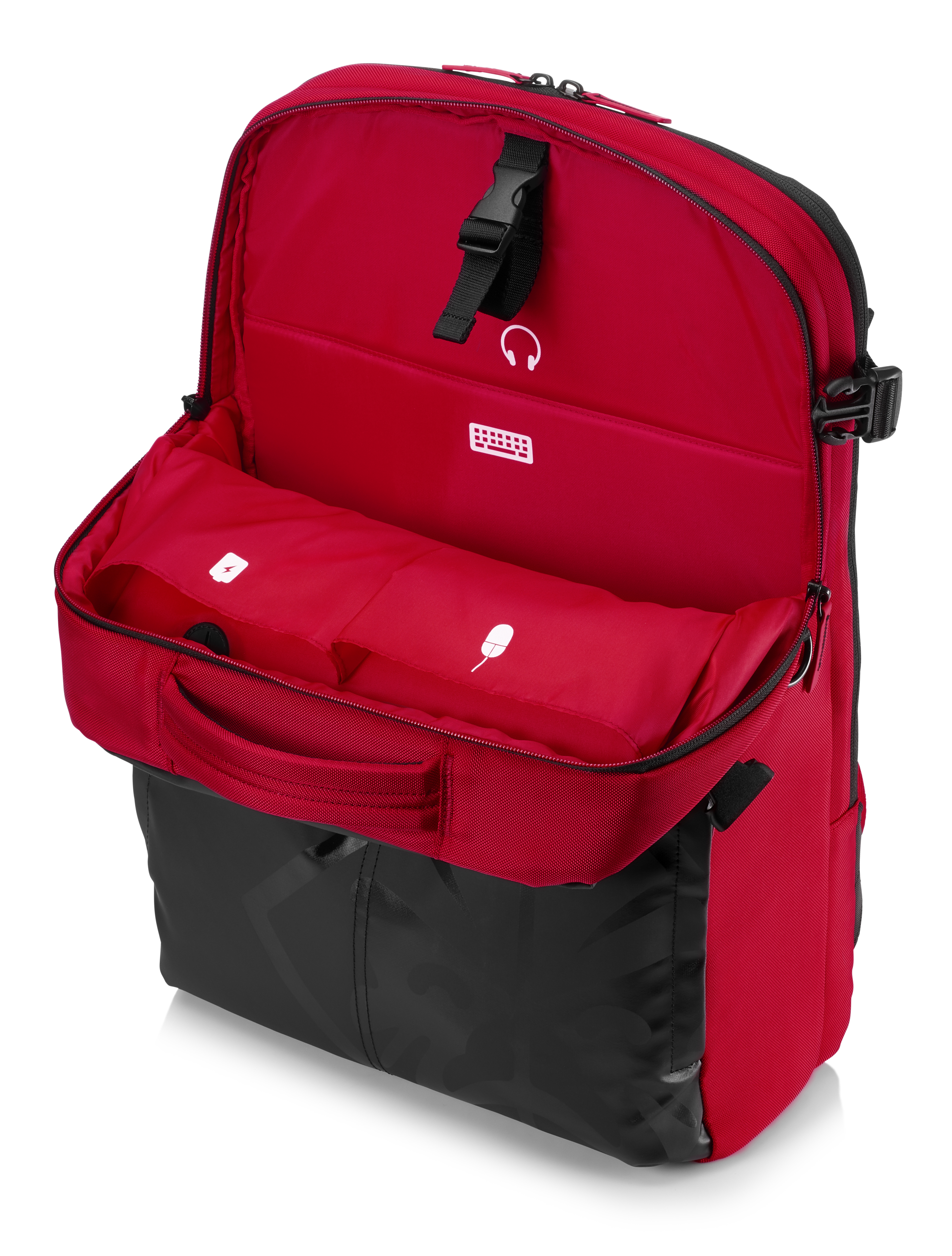 4YJ80AA#ABB 17.3 omen red backpack HP Santreyd  - Вид №1