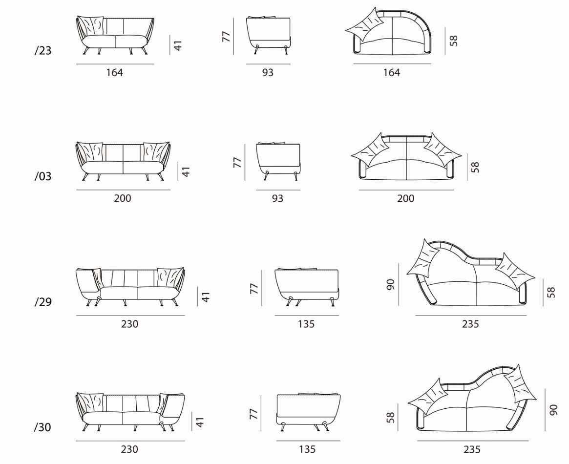 2-местный кожаный изогнутый диван de Sede DS-102 SHELL ARCH-00138731 - Вид №5