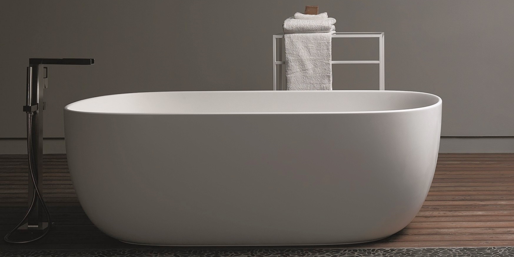 Toscoquattro Смеситель для ванны напольный Rubinetteria нерж.сталь 08CR4IS - Вид №1