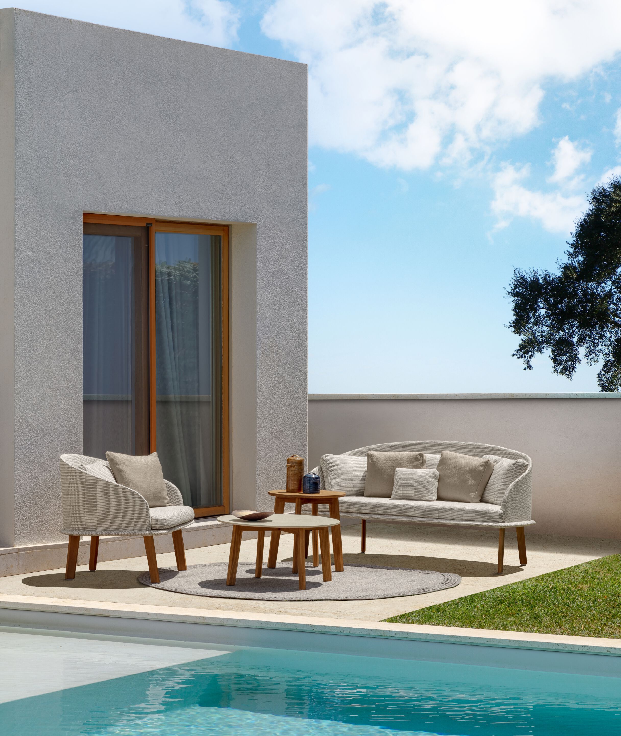 Низкий журнальный столик для сада Talenti CleoSoft-wood ARCH-00113069 - Вид №2