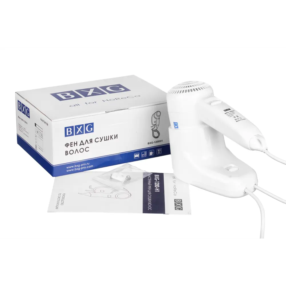 Фен BXG 1200 Н1, 1400 Вт, цвет белый BXG-1200 STLM-2192306 - Вид №2