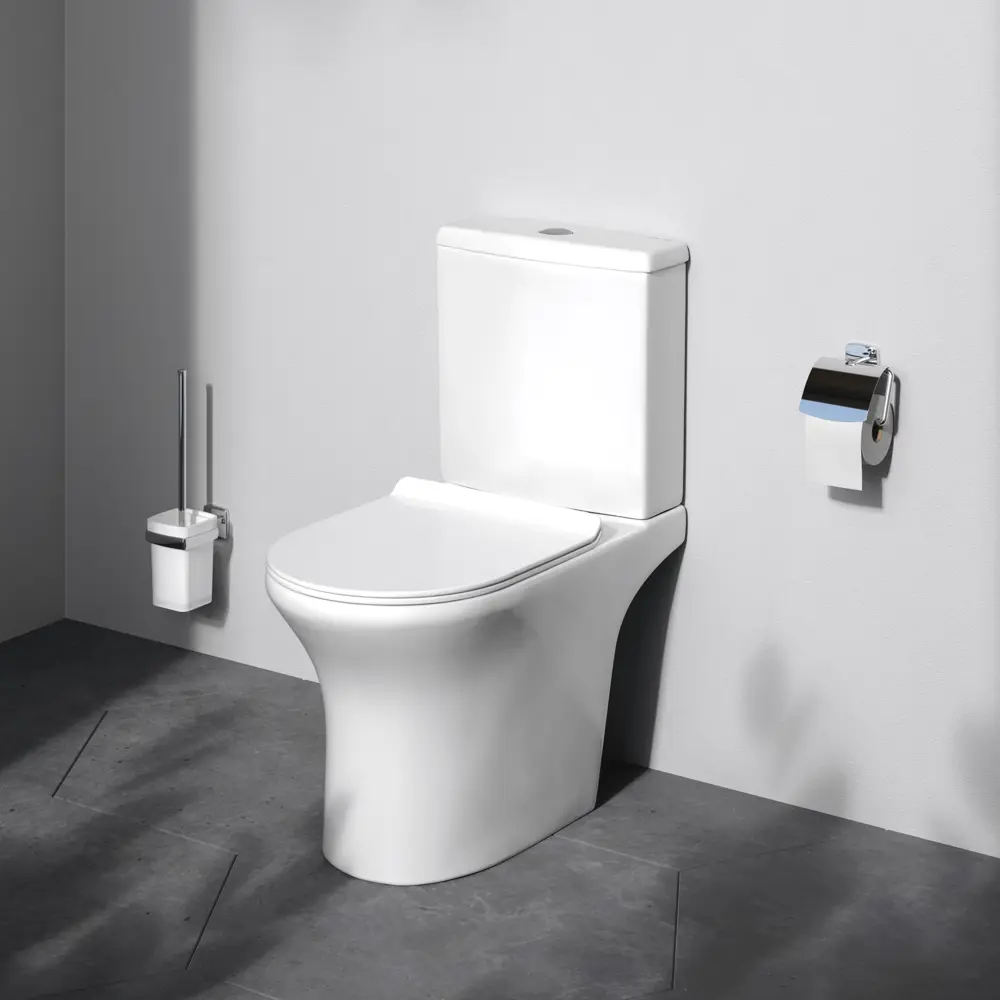 Унитаз-компакт AM.PM Stern с каскадным смывом и гигиеничным дизайном 89413035 STLM-1572036 - Вид №1