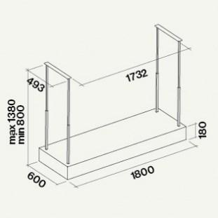Falmec Островная вытяжка с управляемой биполярной ионизацией со встроенным освещением E.ion system sun-id-1404683 - Вид №3