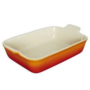 Блюдо для запекания Le Creuset, 26 см, оранжево-красное