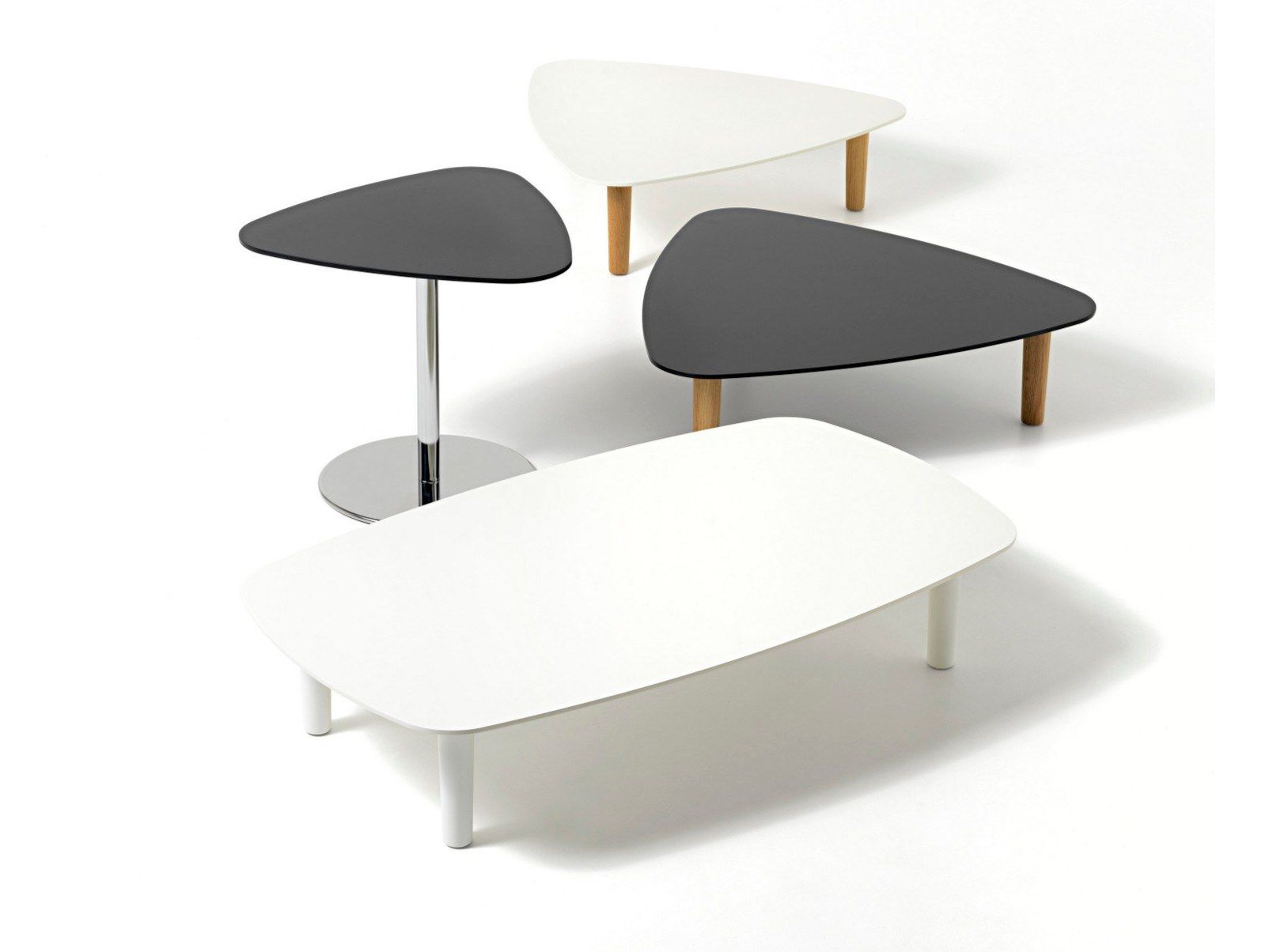 Треугольный низкий журнальный столик из МДФ Diemme хлеб ARCH-00134484 - Вид №1